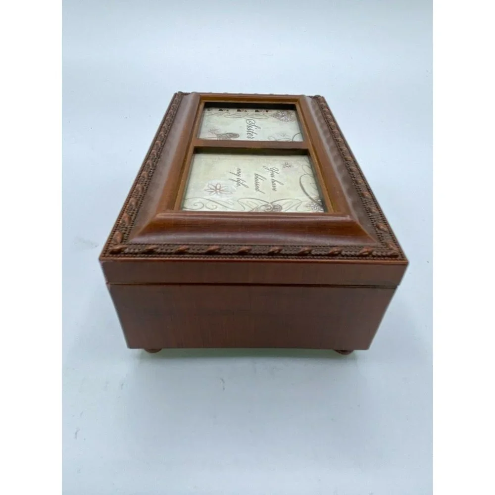 SANKYO COTTAGE GARDEN JEWELRY FLIP TOP MUSIC BOX 4